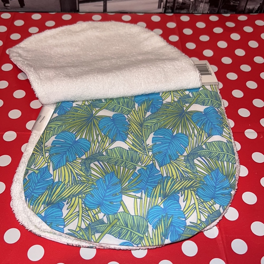 Rosie Pope 2-Pack Flamingo/Palm Leaf Burp Pads - Picture 5 of 7